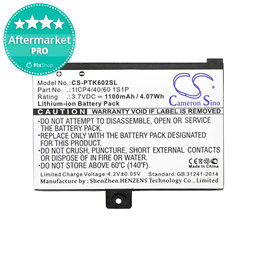 PocketBook Pro 602, 603, 612, 902, 903, 912, 920, 920.W - Akku Batterie 1ICP4/40/60 1S1P 1100mAh HQ
