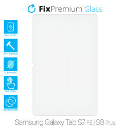 FixPremium Glass - Gehärtetes Glas für Samsung Galaxy Tab S7 FE und S8 Plus