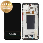 Xiaomi 12T Pro 22081212UG - LCD Display + Touchscreen Front Glas + Rahmen (Black) - 560003L12U00 Genuine Service Pack