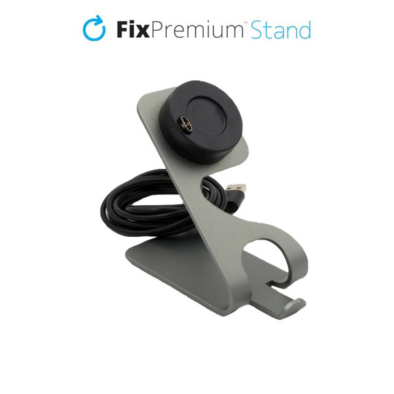FixPremium - Ladeständer für Garmin Watch, space grey