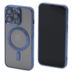 FixPremium - Kristall Hülle mit MagSafe für iPhone 14 Pro, blau