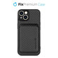 FixPremium - Carbon Hülle mit MagSafe Wallet für iPhone 13 mini, schwarz