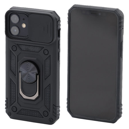 FixPremium - CamShield Hülle für iPhone 12 mini, schwarz