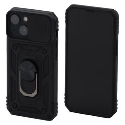FixPremium - CamShield Hülle für iPhone 13 mini, schwarz