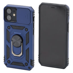 FixPremium - CamShield Hülle für iPhone 12 mini, blau
