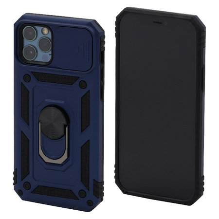 FixPremium - CamShield Hülle für iPhone 12 und 12 Pro, blau