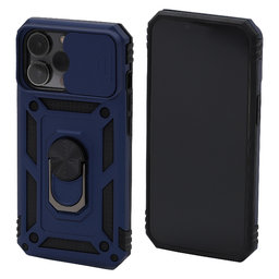 FixPremium - CamShield Hülle für iPhone 13 Pro, blau