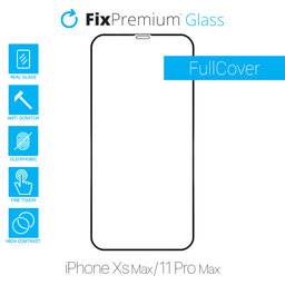 FixPremium FullCover Glass - Gehärtetes Glas für iPhone XS Max und 11 Pro Max