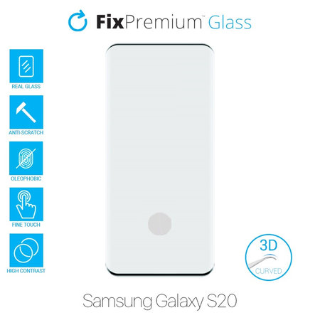 FixPremium Glass - 3D Gehärtetes Glas für Samsung Galaxy S20
