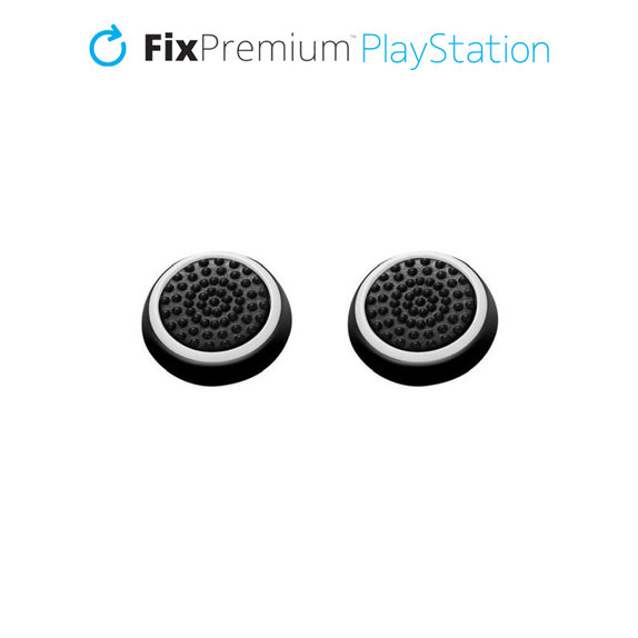 FixPremium - PS4/PS5 Controller Grip Caps - 2er-Set, weiß