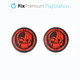 FixPremium - PS4/PS5 Skull Controller Grip Caps - 2er-Set