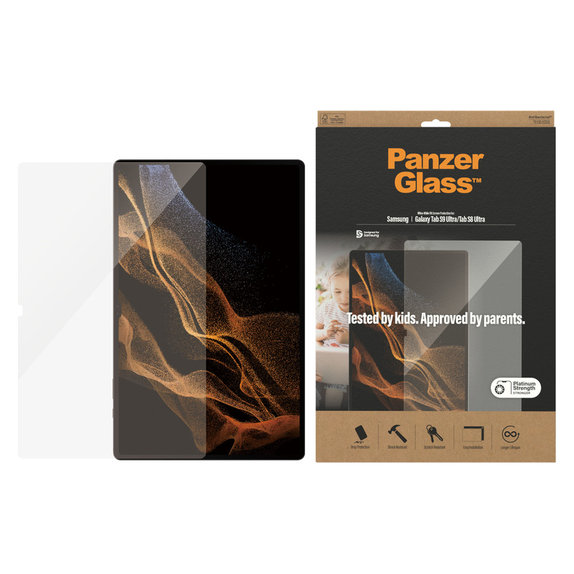 Panzerglas UWF für Samsung Galaxy Tab S9 Ultra/Tab S8 Ultra, Klar, PanzerGlass