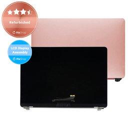 Apple MacBook 12" A1534 (Early 2016 - Mid 2017) - LCD Display + Frontglas + Abdeckung (Rose Gold) Refurbished