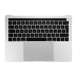 Apple MacBook Pro 13" A1706 (Late 2016 - Mid 2017) - Oberer Rahmen Tastatur + Tastatur UK + Mikrofon + Trackpad + Lautsprecher (Silver)