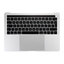 Apple MacBook Pro 13" A1706 (Late 2016 - Mid 2017) - Oberer Rahmen Tastatur + Tastatur UK + Mikrofon + Trackpad + Lautsprecher (Silver)