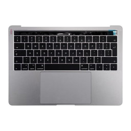 Apple MacBook Pro 13" A1706 (Late 2016 - Mid 2017) - Oberer Rahmen Tastatur + Tastatur UK + Mikrofon + Trackpad + Lautsprecher (Space Gray)