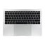 Apple MacBook Pro 13" A1708 (Late 2016 - Mid 2017) - Oberer Rahmen Tastatur + Tastatur UK + Mikrofon + Trackpad + Lautsprecher (Silver)