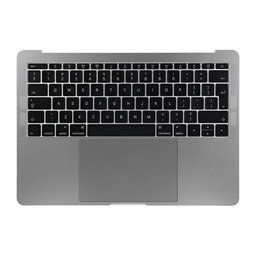 Apple MacBook Pro 13" A1708 (Late 2016 - Mid 2017) - Oberer Rahmen Tastatur + Tastatur UK + Mikrofon + Trackpad + Lautsprecher (Space Gray)