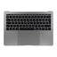 Apple MacBook Pro 13" A1708 (Late 2016 - Mid 2017) - Oberer Rahmen Tastatur + Tastatur UK + Mikrofon + Trackpad + Lautsprecher (Space Gray)