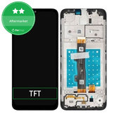 Motorola Moto E7 XT2095 - LCD Display + Touchscreen Front Glas + Rahmen (Mineral Gray) TFT