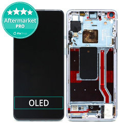 OnePlus 8T - LCD Display + Touchscreen Front Glas + Rahmen (Black) OLED