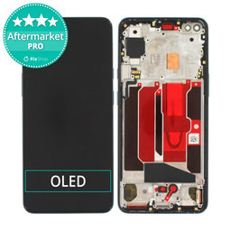 OnePlus Nord - LCD Display + Touchscreen Front Glas + Rahmen (Black) OLED