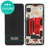 OnePlus Nord - LCD Display + Touchscreen Front Glas + Rahmen (Gray Onyx) OLED