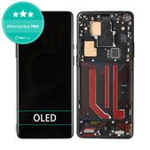 OnePlus 8 Pro - LCD Display + Touchscreen Front Glas + Rahmen (Onyx Black) OLED