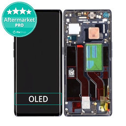 Oppo Find X3 Neo - LCD Display + Touchscreen Front Glas + Rahmen (Starlight Black) OLED