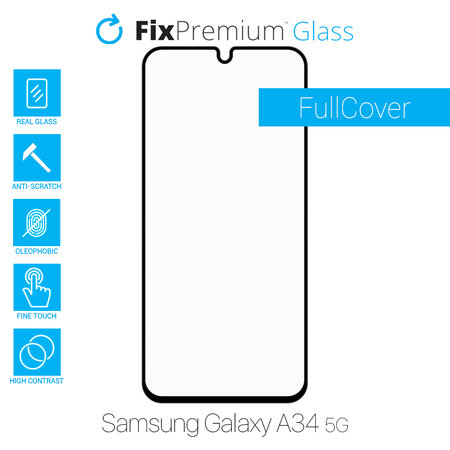 FixPremium FullCover Glass - Gehärtetes Glas für Samsung Galaxy A34 5G