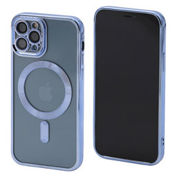 FixPremium - Kristall Hülle mit MagSafe für iPhone 12 Pro, blau
