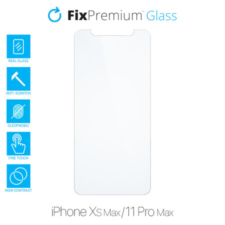 FixPremium Glass - Gehärtetes Glas für iPhone XS Max und 11 Pro Max