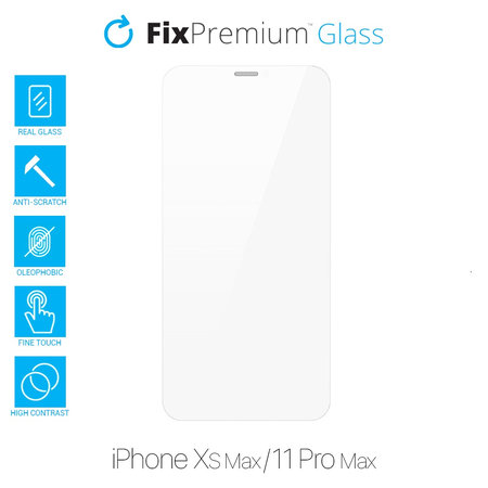 FixPremium Glass - Gehärtetes Glas für iPhone XS Max und 11 Pro Max
