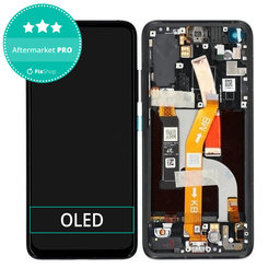 Asus Zenfone 8 ZS590KS - LCD Display + Touchscreen Front Glas + Rahmen (Obsidian Black) OLED