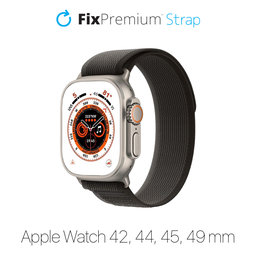 FixPremium - Remienok Trail Loop pre Apple Watch (42, 44, 45 und 49mm), space gray