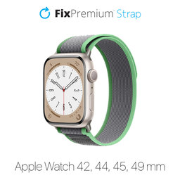 FixPremium - Remienok Trail Loop pre Apple Watch (42, 44, 45 und 49mm), türkis