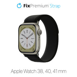 FixPremium - Remienok Trail Loop pre Apple Watch (38, 40 und 41mm), schwarz