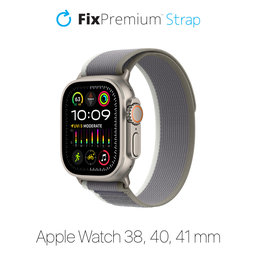 FixPremium - Remienok Trail Loop pre Apple Watch (38, 40 und 41mm), grau