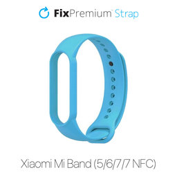 FixPremium - Silikónový Remienok pre Xiaomi Mi Band (5/6/7/7 NFC), blau
