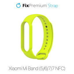 FixPremium - Silikónový Remienok pre Xiaomi Mi Band (5/6/7/7 NFC), gelb