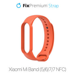 FixPremium - Silikónový Remienok pre Xiaomi Mi Band (5/6/7/7 NFC), rot