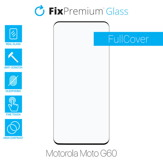 FixPremium FullCover Glass - Gehärtetes Glas für Motorola Moto G60