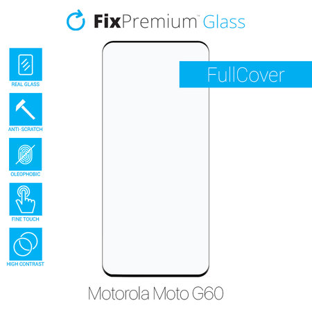 FixPremium FullCover Glass - Gehärtetes Glas für Motorola Moto G60