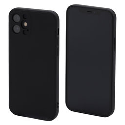 FixPremium - Hülle Rubber für iPhone 12 mini, schwarz