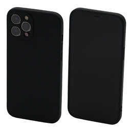 FixPremium - Hülle Rubber für iPhone 12 Pro Max, schwarz