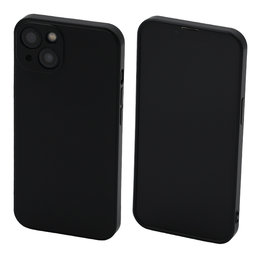 FixPremium - Hülle Rubber für iPhone 13 und 14, schwarz