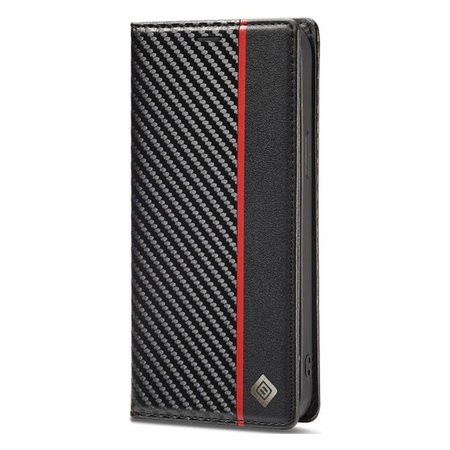 FixPremium - Hülle Carbon Wallet für iPhone 11, schwarz