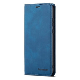 FixPremium - Hülle Business Wallet für iPhone 12 und 12 Pro, blau