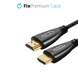 FixPremium - HDMI / HDMI Kabel, HDMI 2.0 (1m), schwarz
