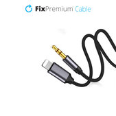 FixPremium - Lightning / Jack 3.5mm Kabel (1m), schwarz